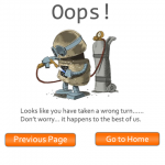 An effective ‘404 error: Page Not found’ page