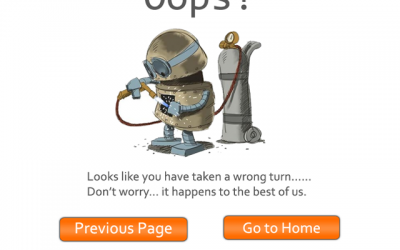 An effective ‘404 error: Page Not found’ page