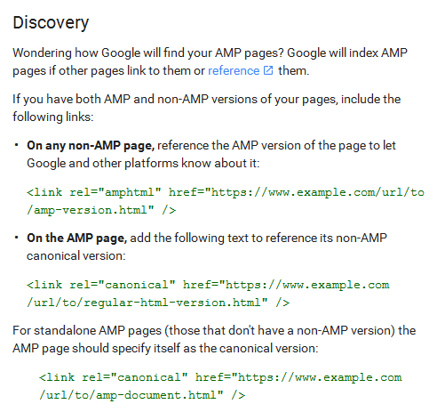 HTML changes for AMP pages