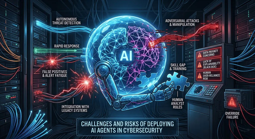Challenges and Risks of Deploying AI Agents in Cybersecurity