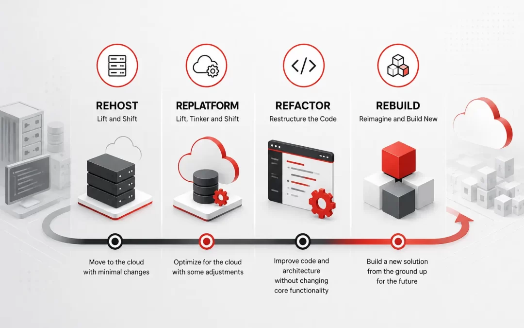 Rehost vs Replatform vs Refactor vs Rebuild